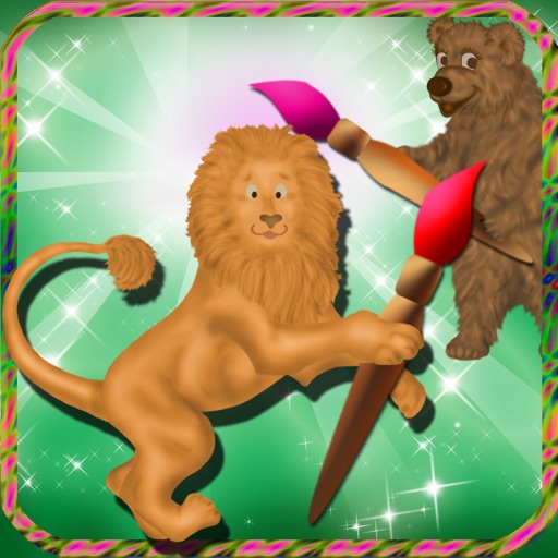 Draw With Animals In The Jungle icon