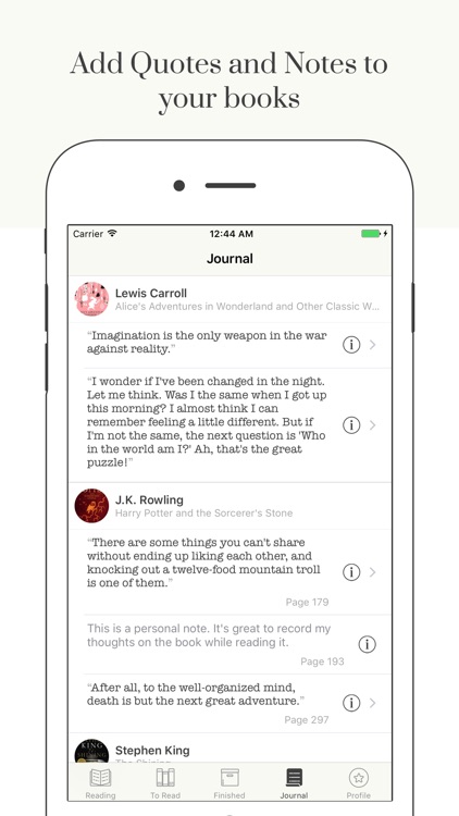 DeltaBooks: reading journal for book lovers