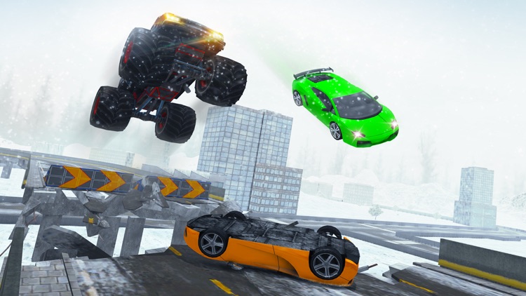 Crazy 4x4 Monster Truck Racer 2017-Stunt Racing 3D screenshot-3