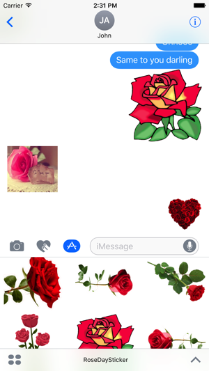 Rose day sticker for iMessage(圖2)-速報App