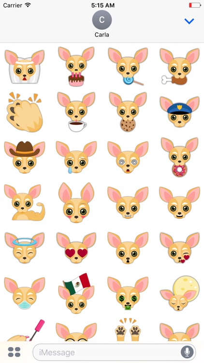 Fawn Chihuahua Emoji Stickers