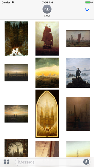 Caspar David Friedrich Paintings for iMessage(圖3)-速報App