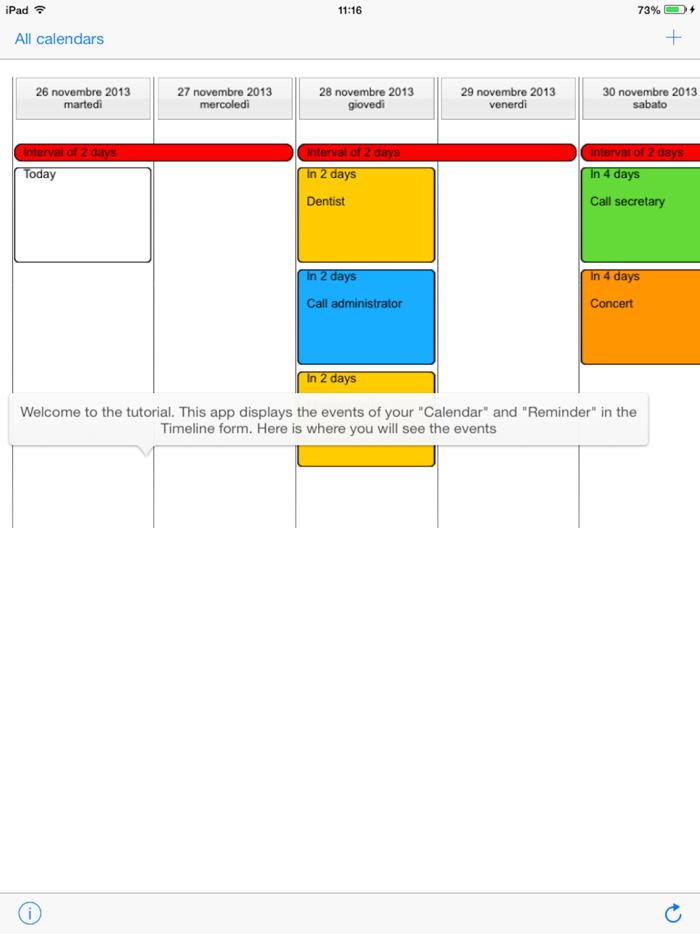 Calendar Timeline - All your events under control