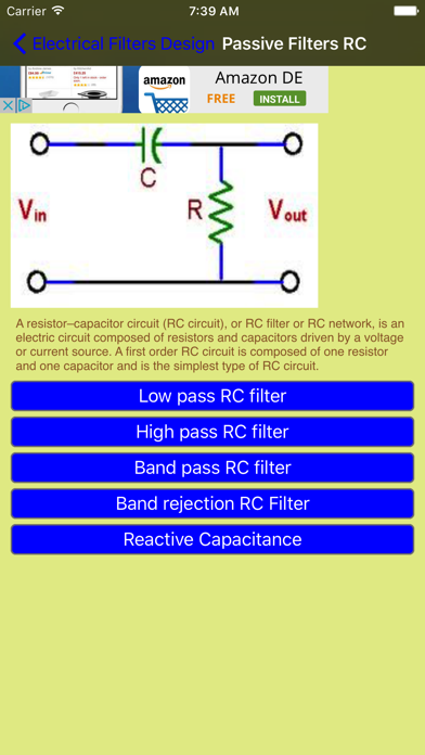Electrical Filters Engineering screenshot 3