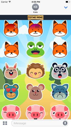 Sticky Emoji Animals Stamps(圖3)-速報App