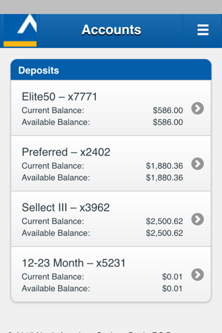 NASB North American Sav Bank screenshot 2