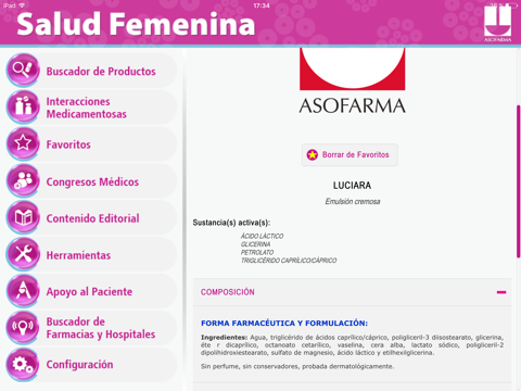 Salud Femenina for iPad screenshot 3