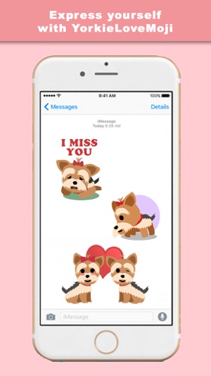 YorkieLoveMoji - Stickers & Keyboard for Yorkies(圖4)-速報App