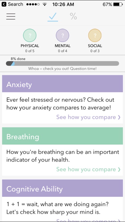 Qualia - Health Check