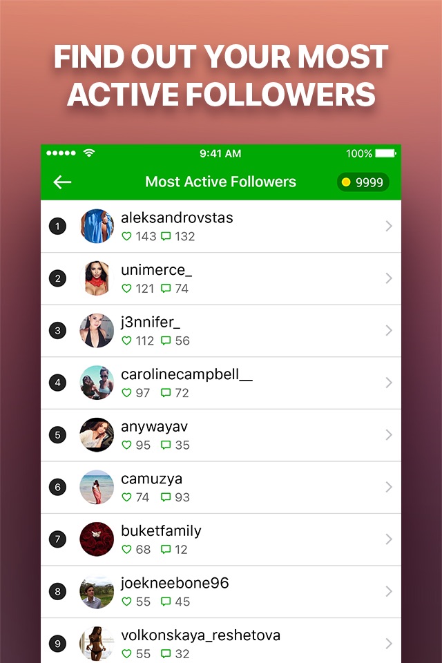Followers Analysis For Instagram - InstaAnalyzer screenshot 2