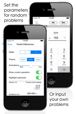 Partial Difference Subtraction screenshot 2