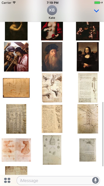 Leonardo da Vinci Works for iMessage