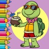 Little Turtle and Friends Coloring Book