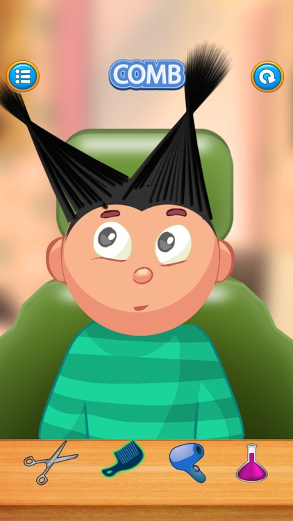 Child game / black hair cut screenshot-3