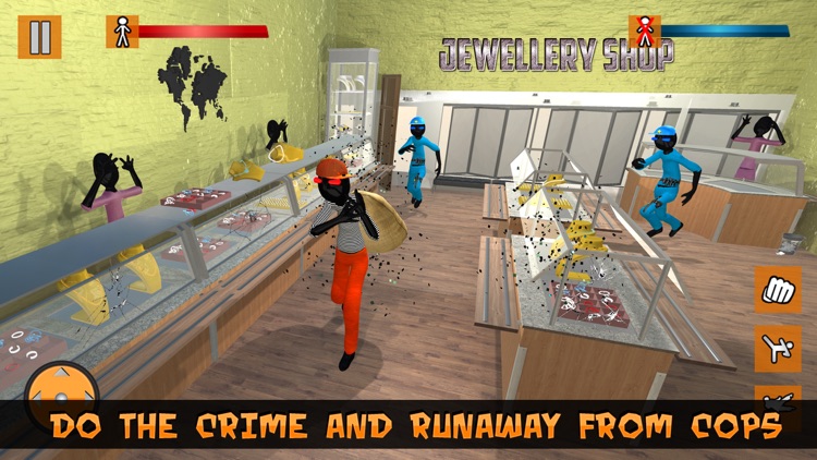 Stickman Mafia City Crime 3D screenshot-4