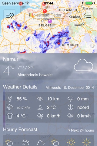 Neerslag Radar Belgie screenshot 4