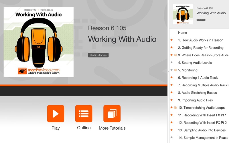 Course for Reason 6 - Working With Audio thumbnail 2