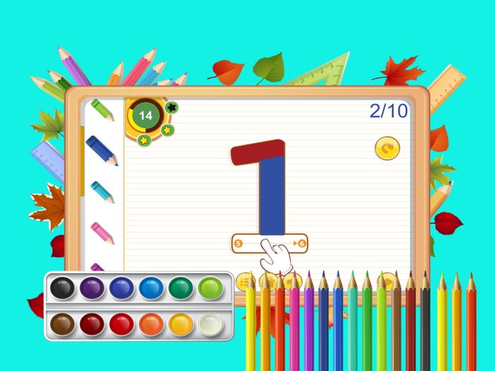 Numbers puzzles games for kids