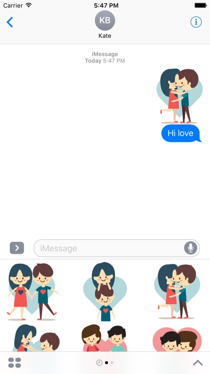 Loving Couple Stickers for iMessage