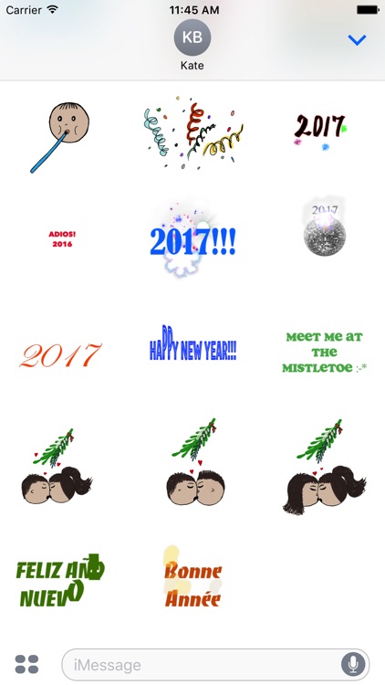 Happy New Year 2017 Animated Sticker Pack screenshot-3