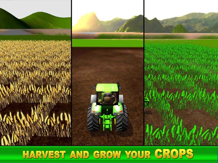 农场 模拟器 游戏  柴油机 拖拉机 收成