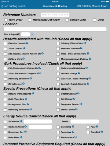 Lineman Job Briefing screenshot 2