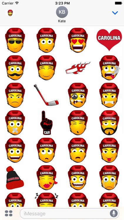Carolina Hockey Stickers & Emojis screenshot-3