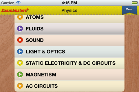 Praxis II Physics Prep Flashcards Exambusters screenshot 4