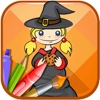 New Witch Coloring Book Game For Children Free