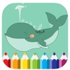 The Whale Coloring Book Game For Kids Edition