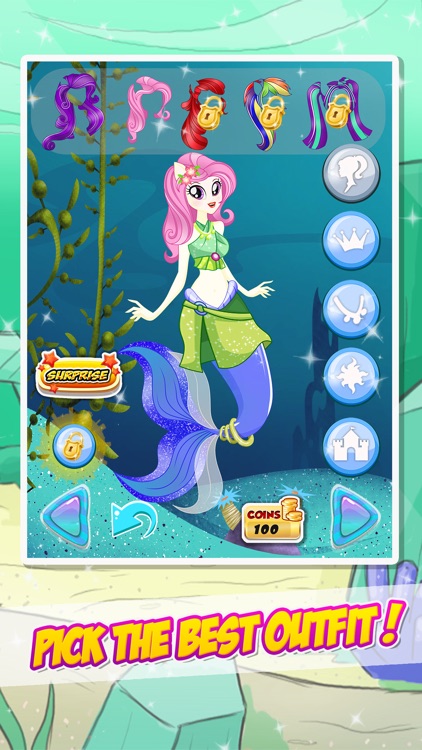 The Little Mermaid Dress Up and Salon Games