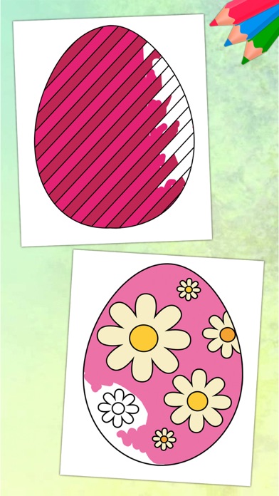 How to cancel & delete Easter eggs coloring pages for kids - Egg basket from iphone & ipad 3