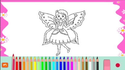 How to cancel & delete Princess fairy tail coloring for kindergarten from iphone & ipad 1