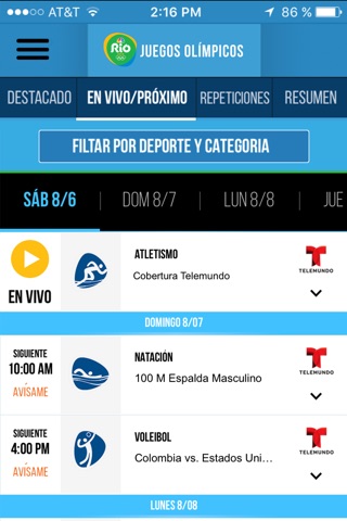 Telemundo Deportes screenshot 2