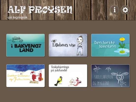 Alf Prøysen på tegnspråk iPad Alf Prøysen på tegnspråk iPad