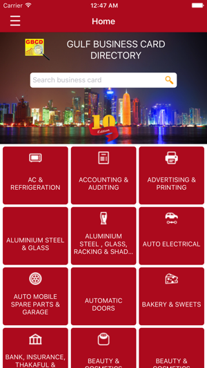 Gulf Business Card Directory On The