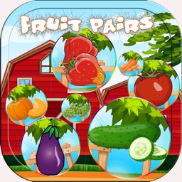 Fruit And Vegetable Matching - Pairs Game for Kids