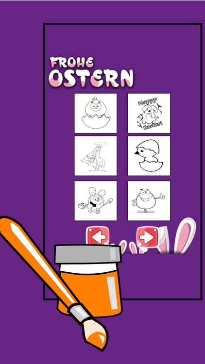 Easter Bunny Coloring Pages - Easy Drawings Kid