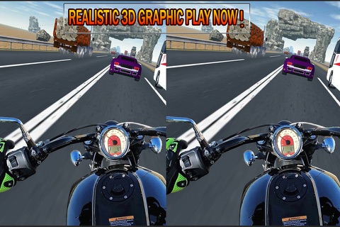 VR Crazy Bike Race: Traffic Racing Pro screenshot 4