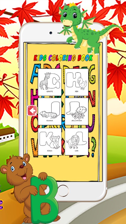 ABC Cartoon Coloring Learning Games