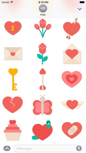 Heart Message Stickers(圖3)-速報App