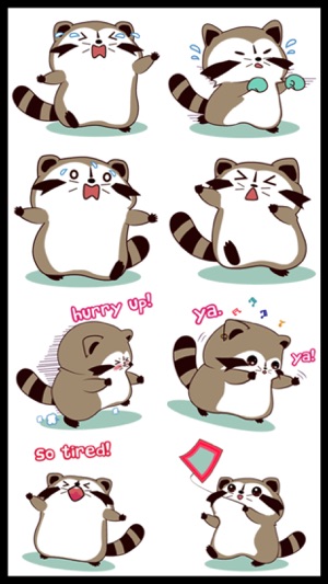 Racoon Sticker Pack(圖3)-速報App