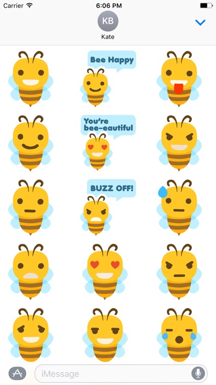 Bee-moji | Cute & Funny Bee Emoji Stickers