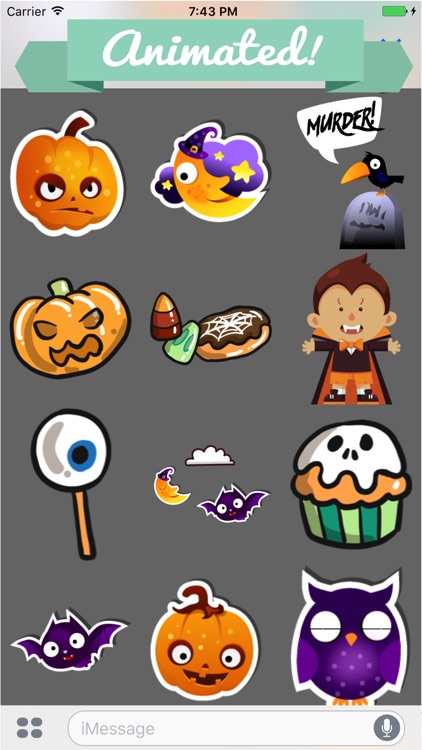 Halloween Animated Stickers Pack