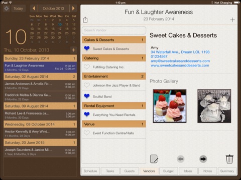 Event Planner screenshot 3