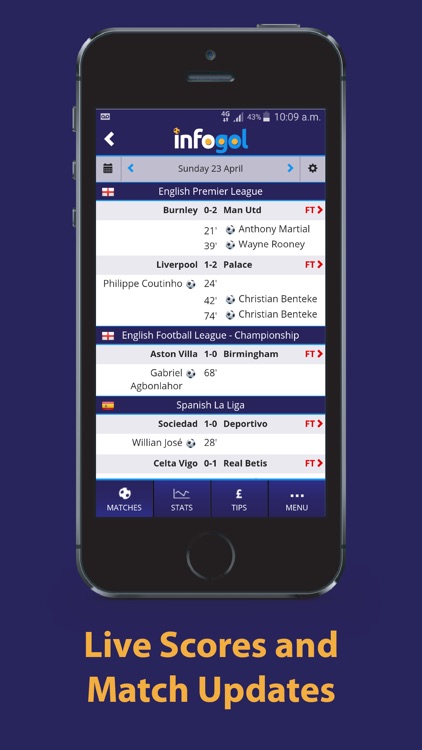 Infogol - Live Football Scores, Fixtures & Results screenshot-3