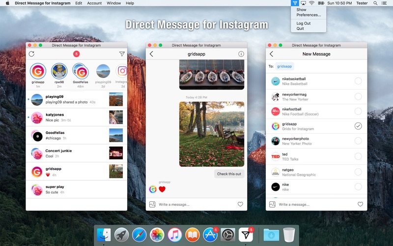 instagram for mac download dm