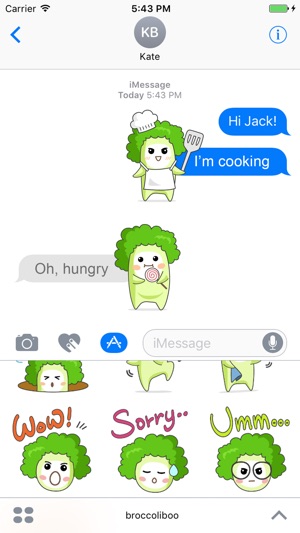 Broccoli Boo Stickers Pack for iMessage(圖4)-速報App