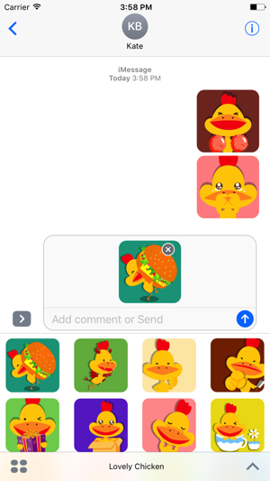 Lovely Chicken - Stickers - Emoji - Emoticons(圖1)-速報App