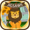 動物園の動物漫画のジグソーパズルゲーム